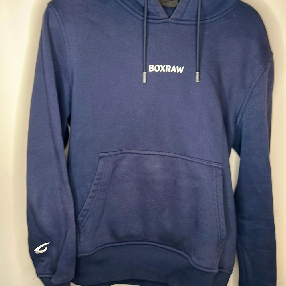 Box-raw Navy Blue Hoody Mens Medium